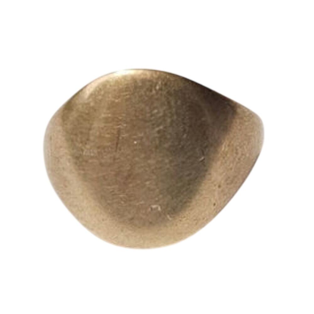 Vintage 10k Yellow Gold Blank Signet Ring For Repair Scrap Jewelry